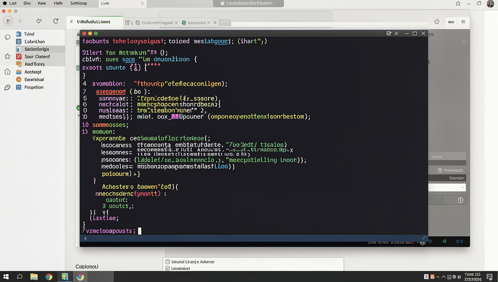 Collage of technology solutions featuring a realistic Linux desktop and application UI.