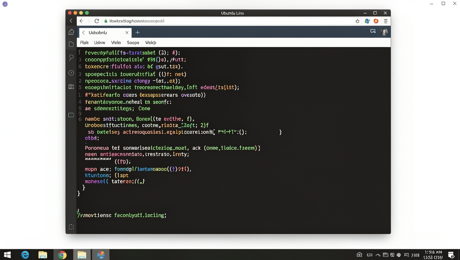 Realistic Linux desktop showing technology integration tutorial step 3.