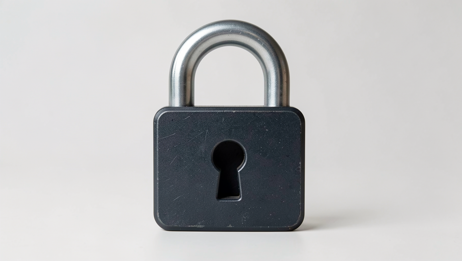 Photorealistic digital lock representing ransomware cybersecurity threat