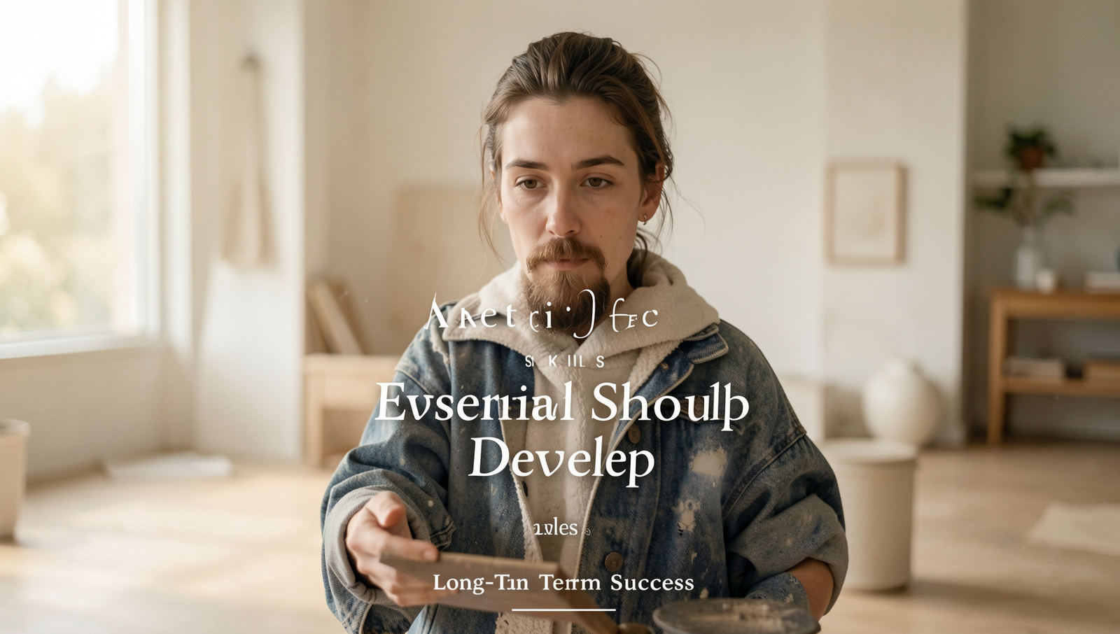 A diverse group of individuals practicing essential life skills in a vibrant, real-world setting.