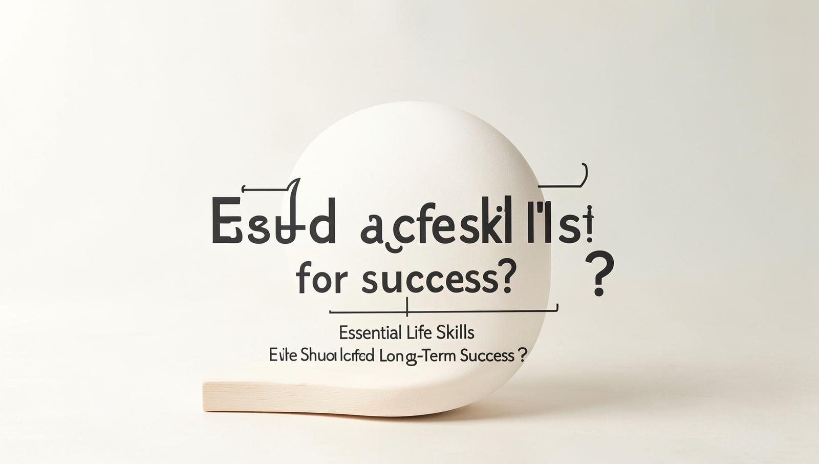 Diagram illustrating essential life skills for long-term success, including communication and problem-solving.