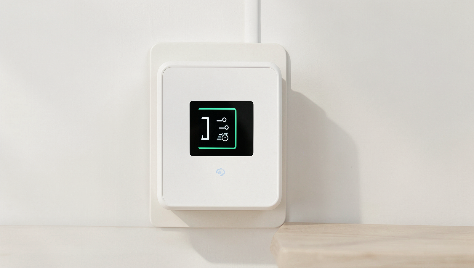 Eco-friendly smart home technology with natural lighting and detailed design.
