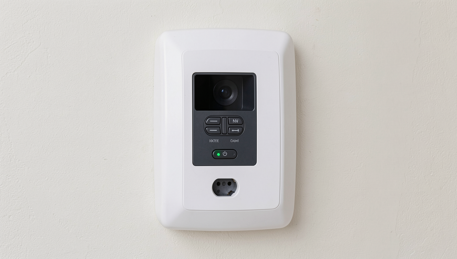Advanced home security system featuring smart cameras and sensors in a modern home setting.