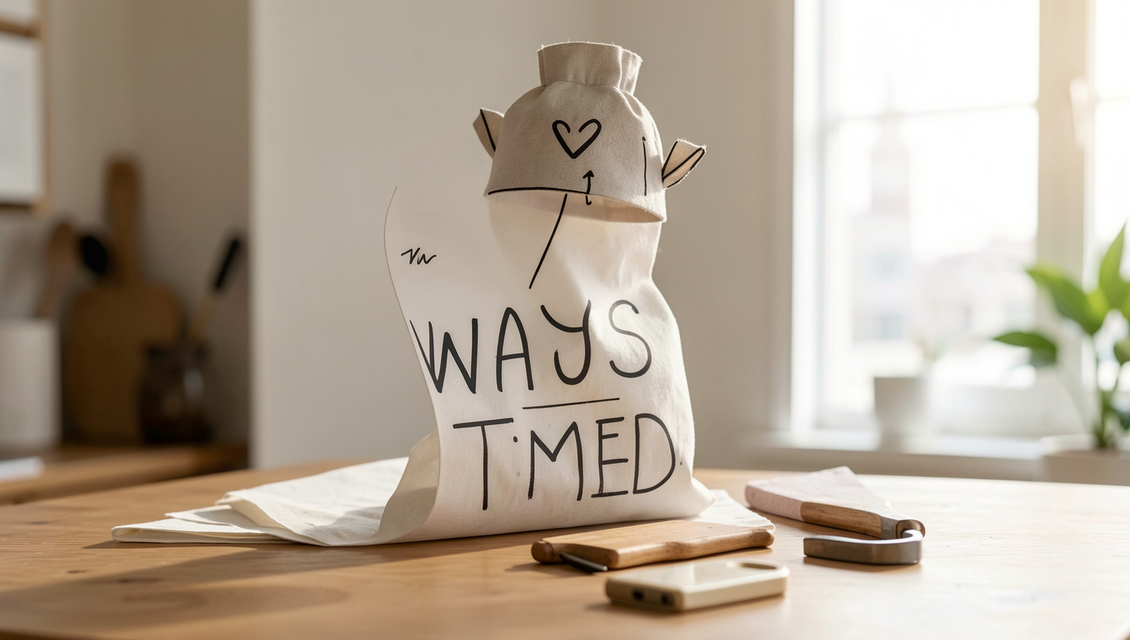 A serene workspace with a planner, clock, and laptop, symbolizing time management.