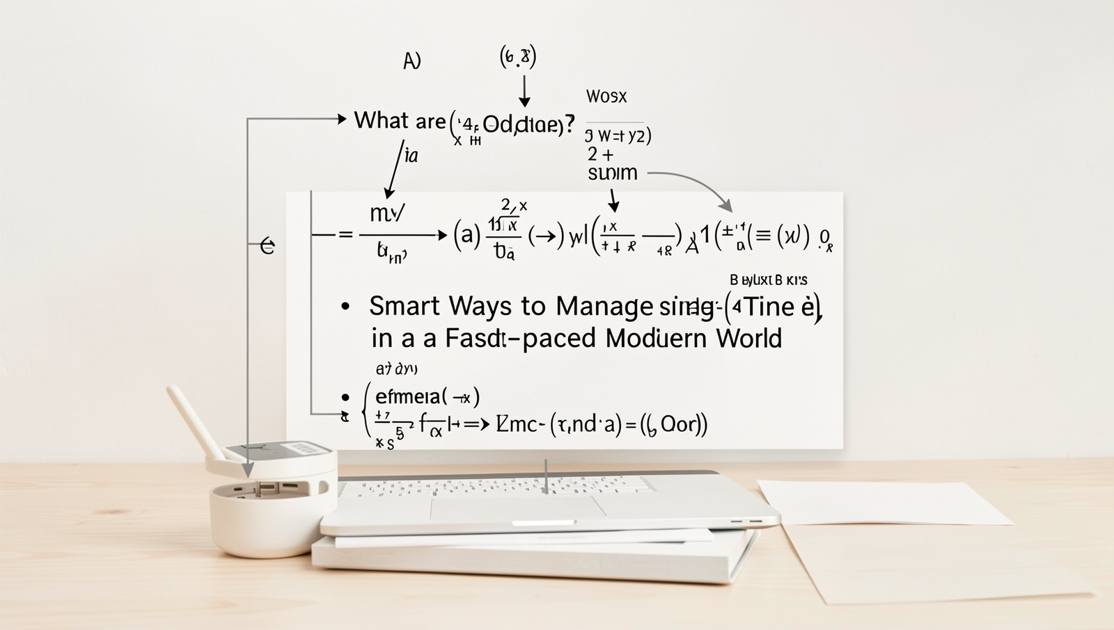 Diagram illustrating effective time management techniques for modern life.